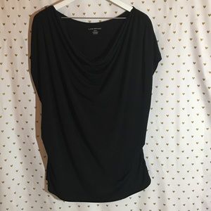 Lane Bryant Black Shirt. Waterfall neckline 22/24